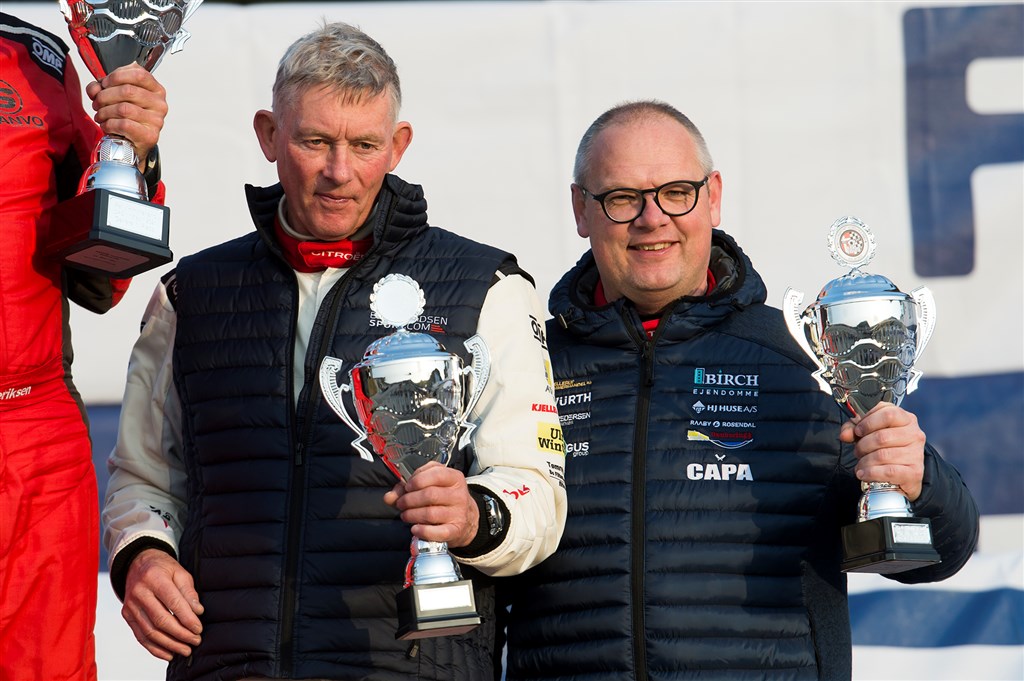 Christian Jensen og Freddy Pedersen vendte tilbage til topklassen i dansk rally med et podie i første løb. Et godt udgangspunkt for sæsonens videre forløb.
(Foto: Jokum Tord Larsen)